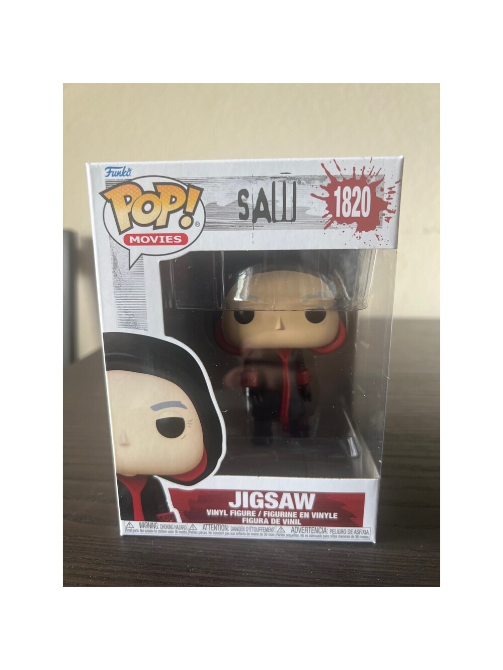 Jigsaw Funko Pop #1820 Saw Horror Movies Films John Kramer Tobin Bell Slasher